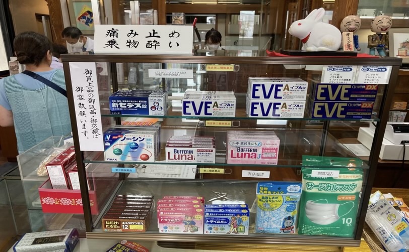 薬局のショーケース