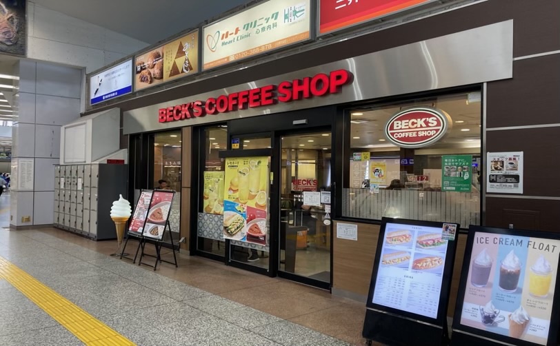 ベックスコーヒーショップの店構え